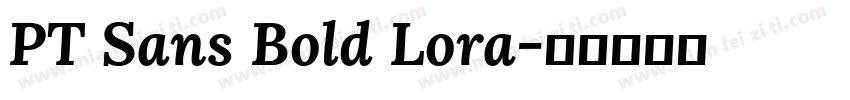PT Sans Bold Lora字体转换